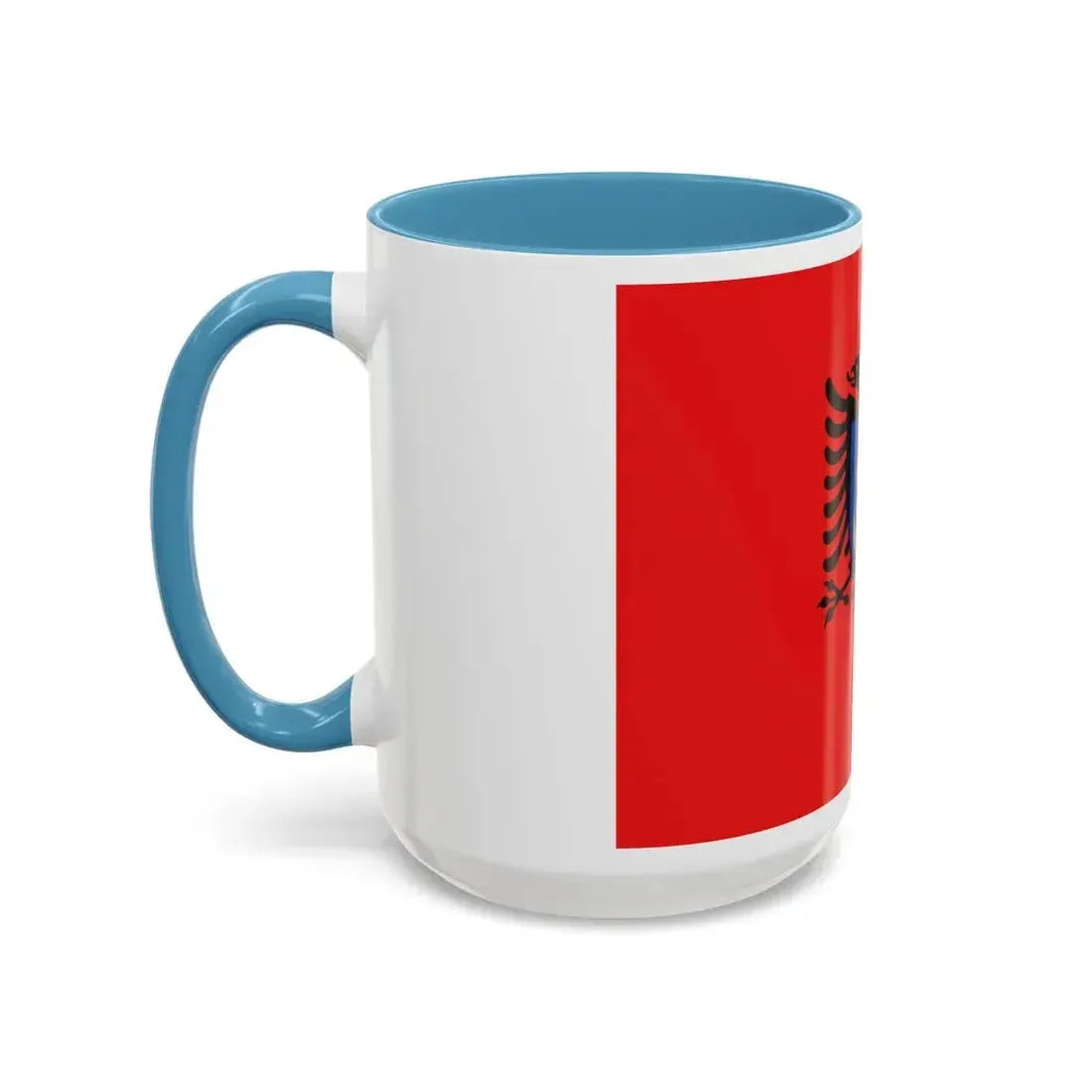 Flag of the Albanian Naval Forces - Accent Coffee Mug - Go Mug Yourself