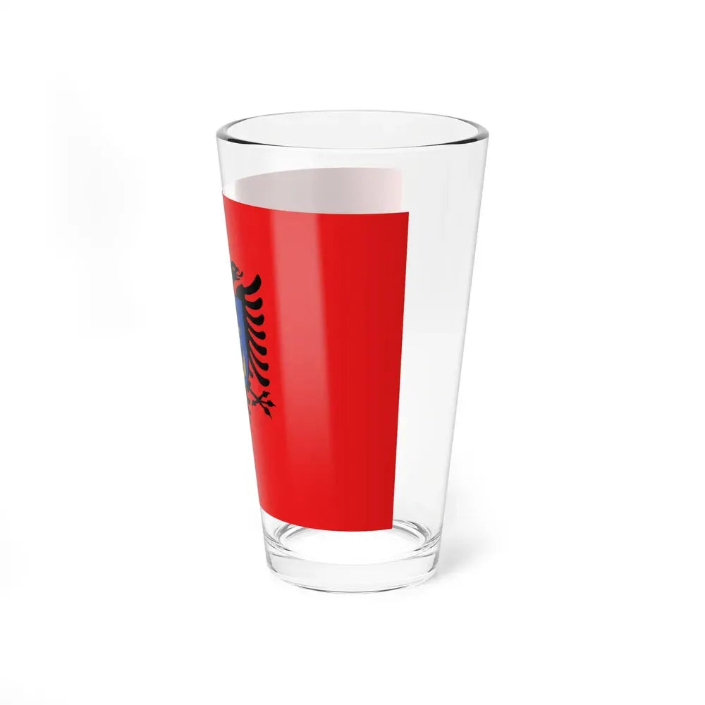 Flag of the Albanian Naval Forces - Pint Glass 16oz - Go Mug Yourself