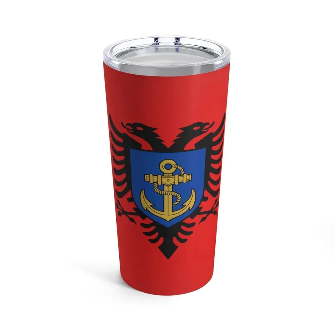 Flag of the Albanian Naval Forces - Tumbler 20oz 20oz - Go Mug Yourself