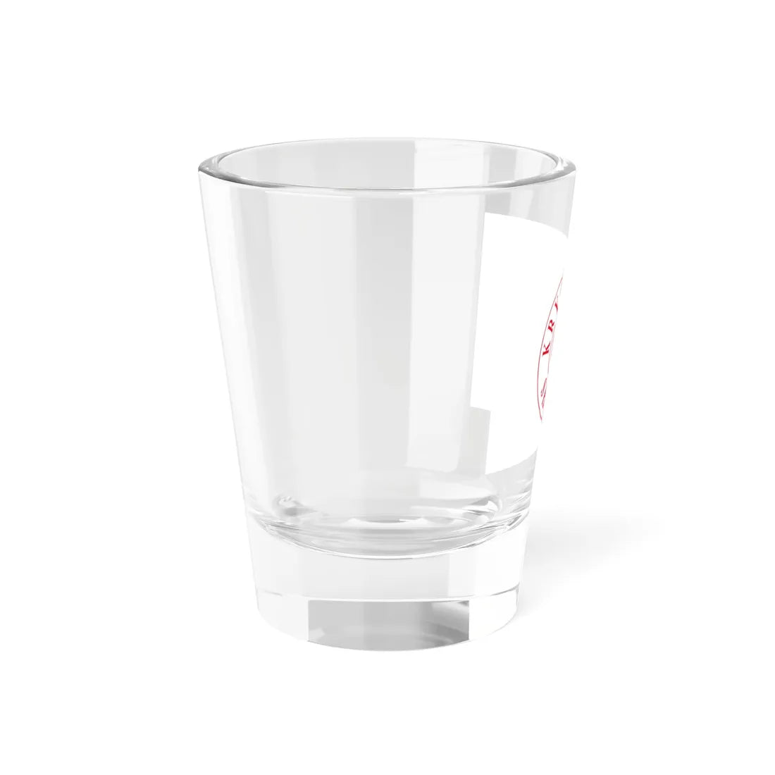 Flag of the Albanian Red Cross (Albania) Shot Glass 1.5oz - Go Mug Yourself