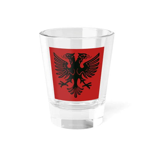 Flag of the Albanian Republic 1925-1928 (Albania) Shot Glass 1.5oz 1.5oz - Go Mug Yourself