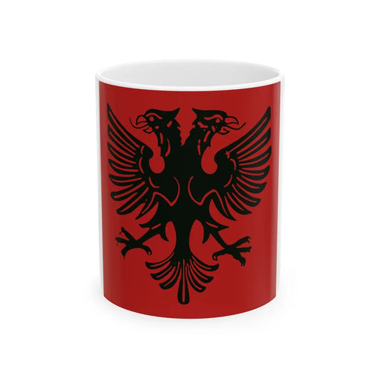 Flag of the Albanian Republic 1925-1928 (Albania) White Coffee Mug 11oz - Go Mug Yourself