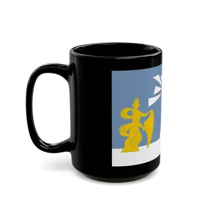 Flag of the Alexandria Governorate Egypt - Black Coffee Mug-Go Mug Yourself