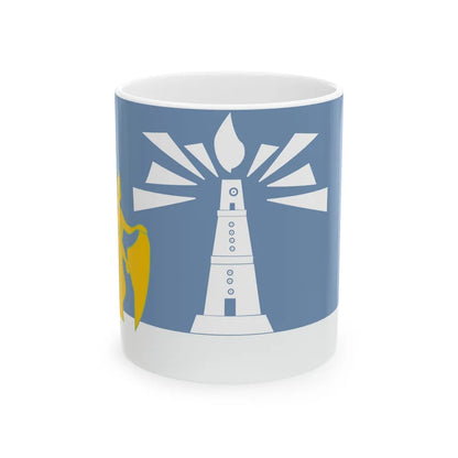 Flag of the Alexandria Governorate Egypt - White Coffee Mug-11oz-Go Mug Yourself