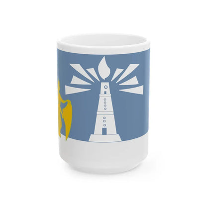 Flag of the Alexandria Governorate Egypt - White Coffee Mug 15oz - Go Mug Yourself