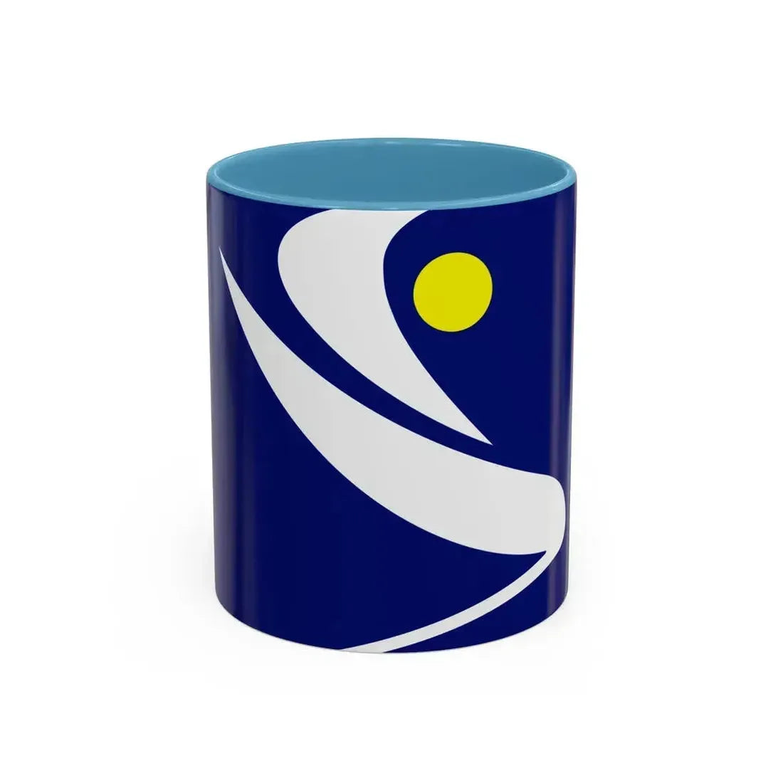 Flag of the Algerian Rally for Culture and Democracy - Accent Coffee Mug 11oz Light Blue - Go Mug Yourself
