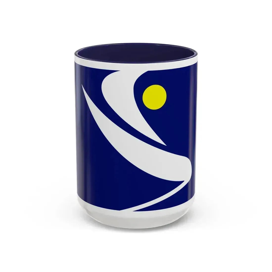 Flag of the Algerian Rally for Culture and Democracy - Accent Coffee Mug 15oz Navy - Go Mug Yourself