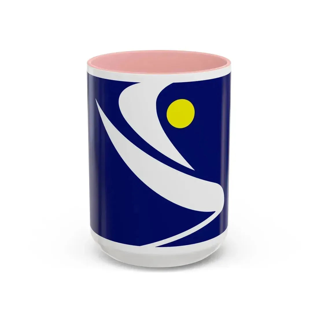 Flag of the Algerian Rally for Culture and Democracy - Accent Coffee Mug 15oz Pink - Go Mug Yourself
