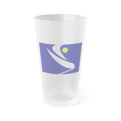 Flag of the Algerian Rally for Culture and Democracy - Frosted Pint Glass 16oz 16oz Frosted - Go Mug Yourself