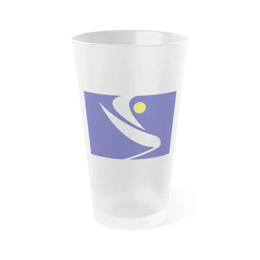 Flag of the Algerian Rally for Culture and Democracy - Frosted Pint Glass 16oz 16oz Frosted - Go Mug Yourself