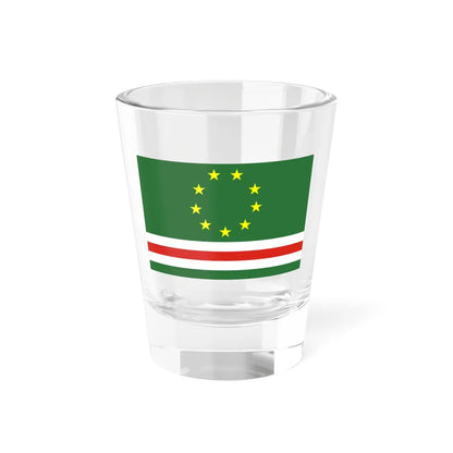 Flag of the All-National Congress of the Chechen People (Russia) Shot Glass 1.5oz 1.5oz - Go Mug Yourself