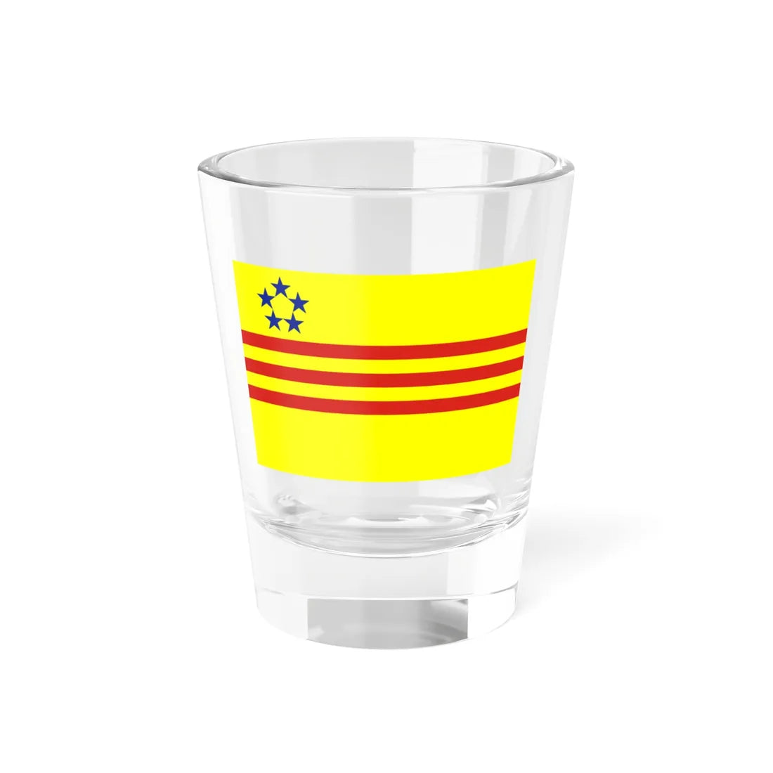 Flag of the Alliance for Democracy in Vietnam (United States) Shot Glass 1.5oz 1.5oz - Go Mug Yourself