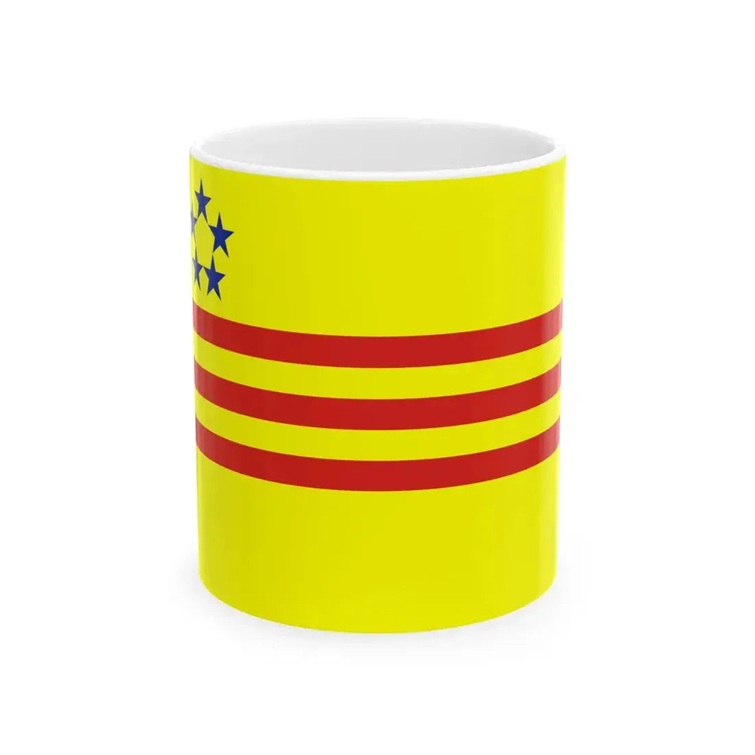 Flag of the Alliance for Democracy in Vietnam (United States) White Coffee Mug 11oz - Go Mug Yourself