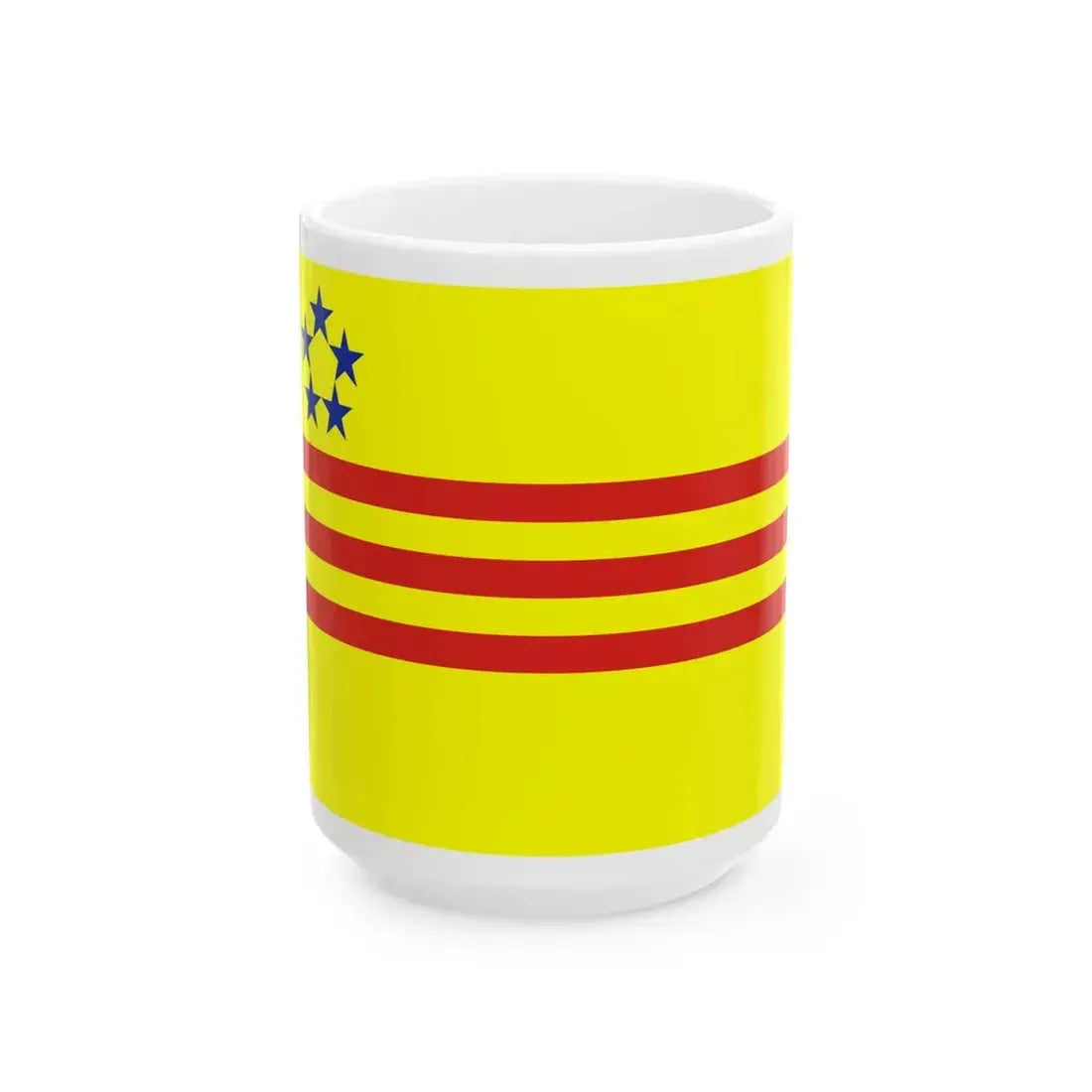 Flag of the Alliance for Democracy in Vietnam (United States) White Coffee Mug 15oz - Go Mug Yourself