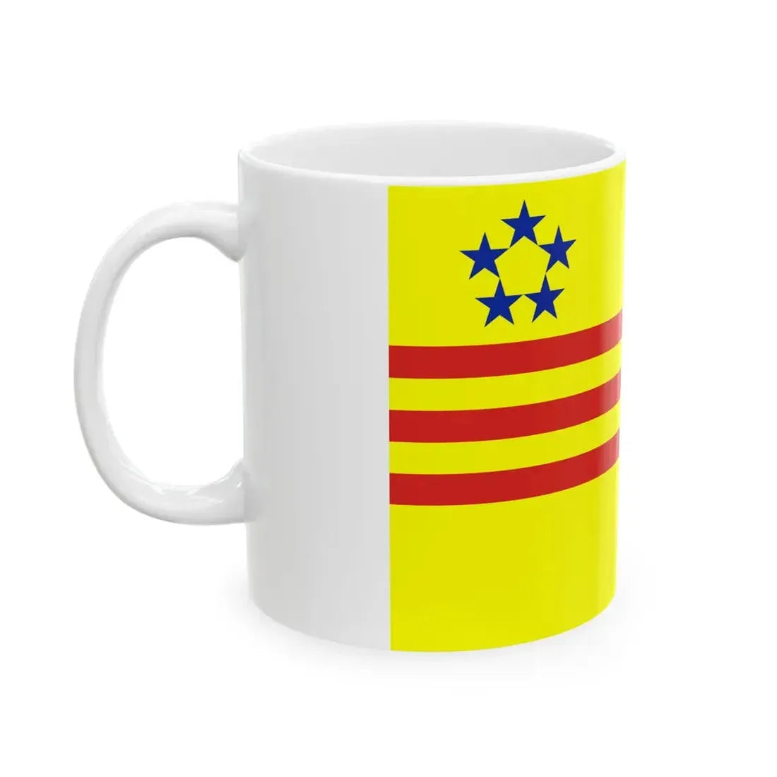 Flag of the Alliance for Democracy in Vietnam (United States) White Coffee Mug - Go Mug Yourself