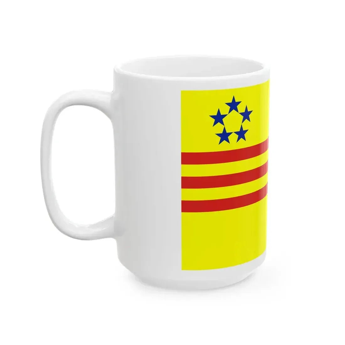 Flag of the Alliance for Democracy in Vietnam (United States) White Coffee Mug - Go Mug Yourself