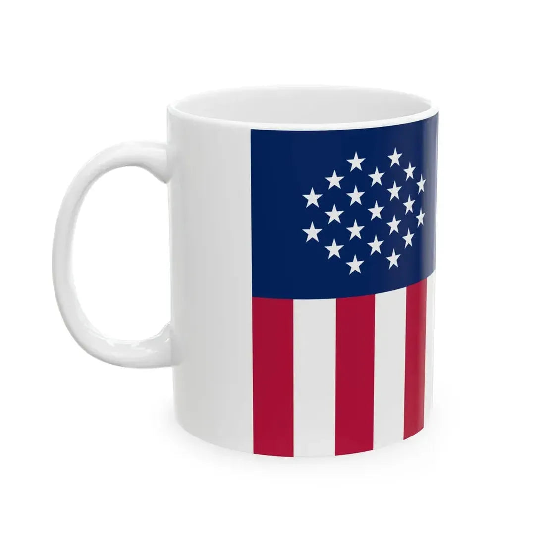 Flag of the Allied States of America Jericho (United States) White Coffee Mug - Go Mug Yourself