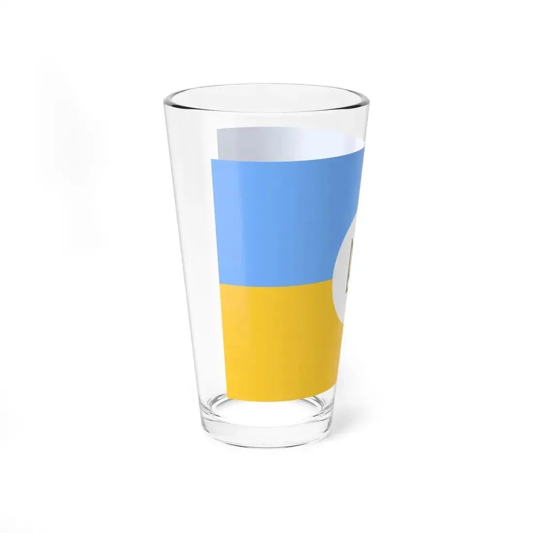 Flag of the Ambassador of Ukraine 1918 (Ukraine) Pint Glass 16oz - Go Mug Yourself