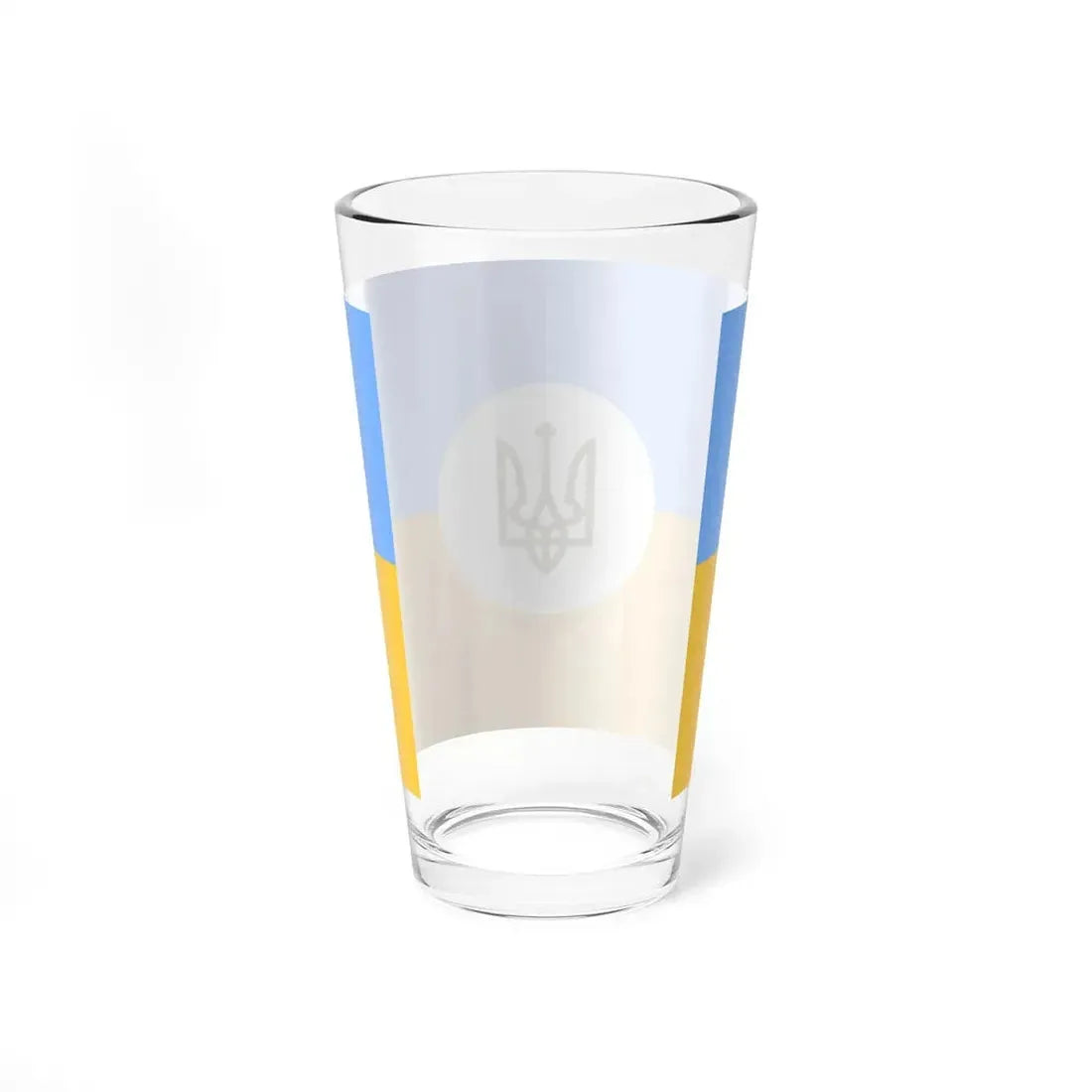 Flag of the Ambassador of Ukraine 1918 (Ukraine) Pint Glass 16oz - Go Mug Yourself