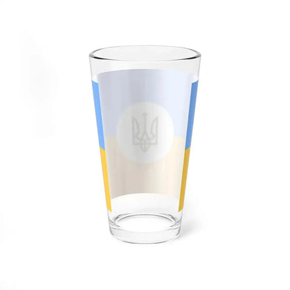Flag of the Ambassador of Ukraine 1918 (Ukraine) Pint Glass 16oz - Go Mug Yourself