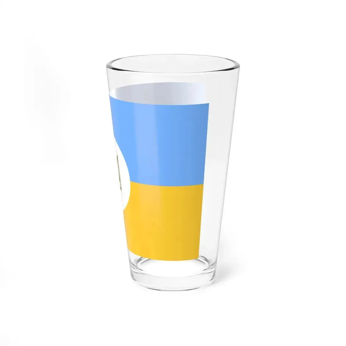 Flag of the Ambassador of Ukraine 1918 (Ukraine) Pint Glass 16oz - Go Mug Yourself