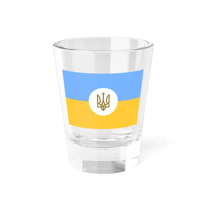 Flag of the Ambassador of Ukraine 1918 (Ukraine) Shot Glass 1.5oz 1.5oz - Go Mug Yourself