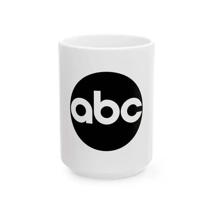 Flag of the American Broadcasting Company (United States) White Coffee Mug 15oz - Go Mug Yourself