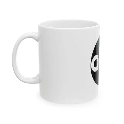 Flag of the American Broadcasting Company (United States) White Coffee Mug - Go Mug Yourself