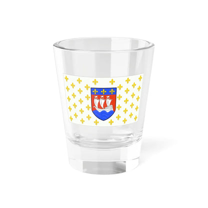 Flag of the American Huguenots 1913 (United States) Shot Glass 1.5oz 1.5oz - Go Mug Yourself