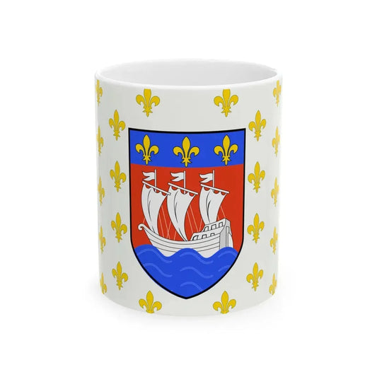 Flag of the American Huguenots 1913 (United States) White Coffee Mug 11oz - Go Mug Yourself