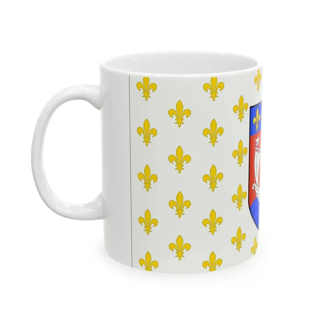 Flag of the American Huguenots 1913 (United States) White Coffee Mug - Go Mug Yourself