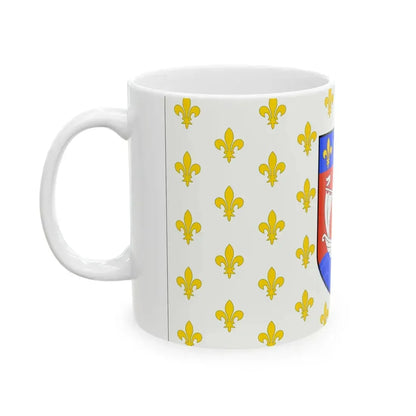 Flag of the American Huguenots 1913 (United States) White Coffee Mug - Go Mug Yourself