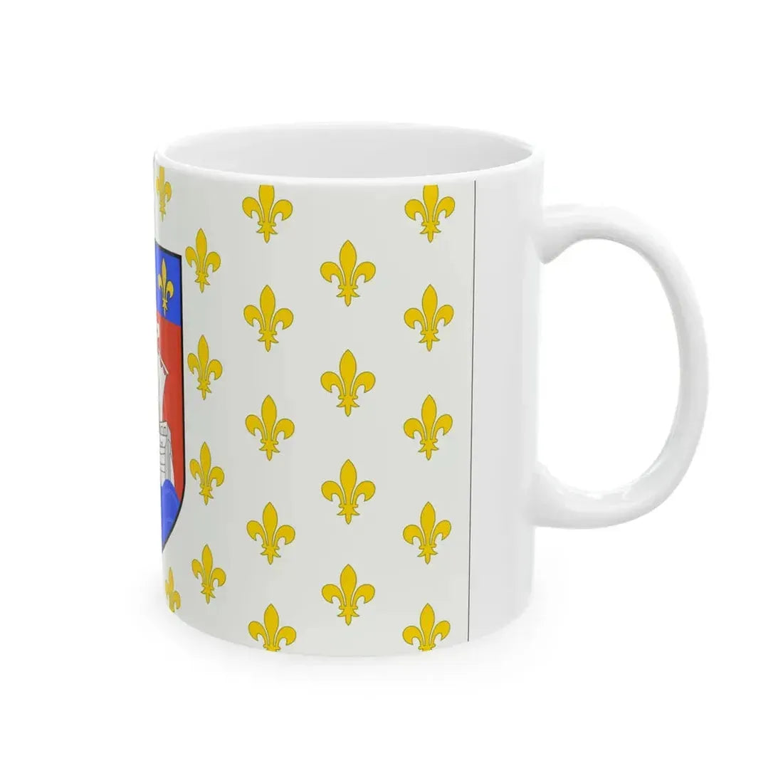 Flag of the American Huguenots 1913 (United States) White Coffee Mug - Go Mug Yourself