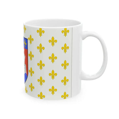 Flag of the American Huguenots 1913 (United States) White Coffee Mug - Go Mug Yourself