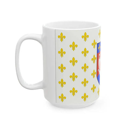 Flag of the American Huguenots 1913 (United States) White Coffee Mug - Go Mug Yourself