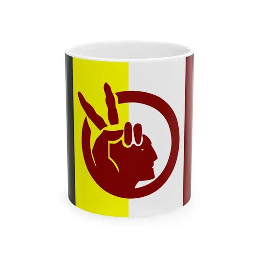 Flag of the American Indian Movement (United States) White Coffee Mug 11oz - Go Mug Yourself