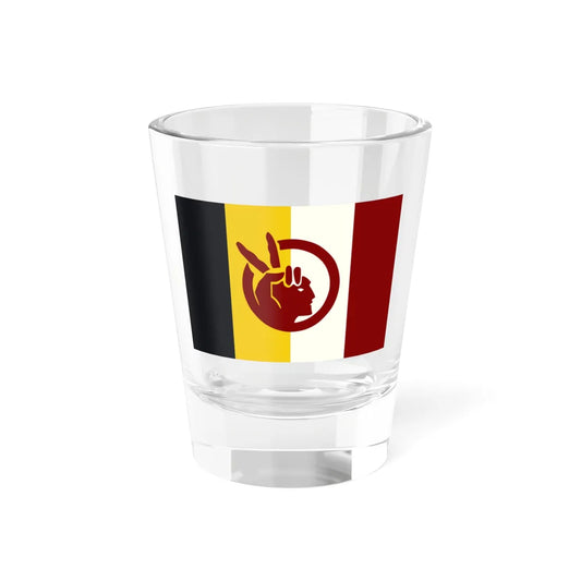 Flag of the American Indian Movement V2 (United States) Shot Glass 1.5oz 1.5oz - Go Mug Yourself