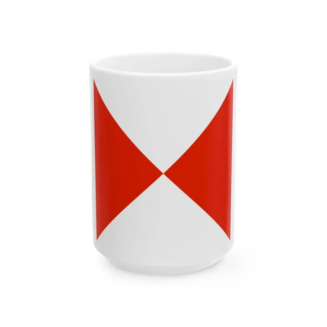 Flag of the ammunition depots of the Royal Hungarian Defence Forces 1939 (Hungary) White Coffee Mug 15oz - Go Mug Yourself