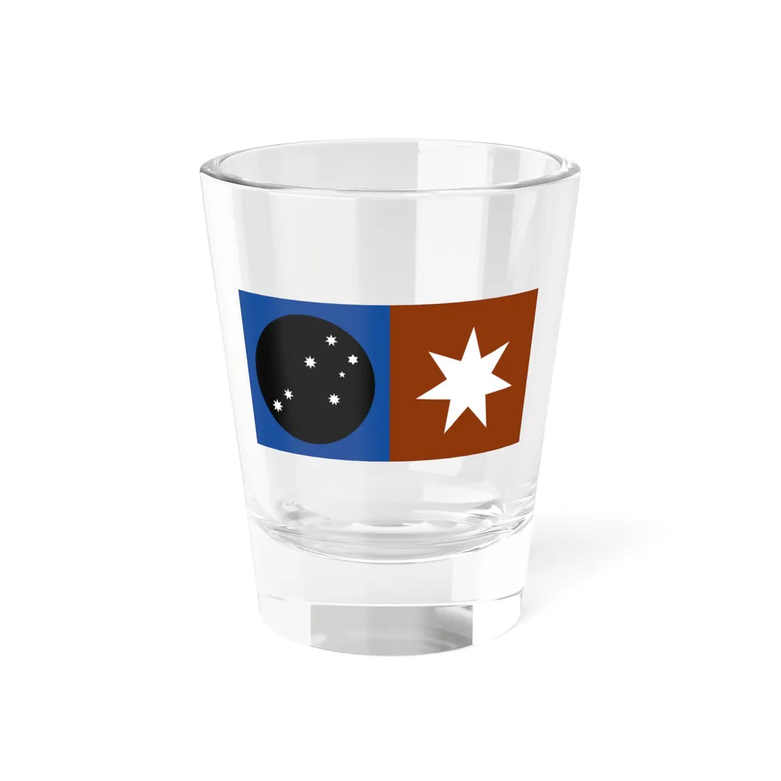 Flag of the Anangu Traditional Owners (Australia) Shot Glass 1.5oz 1.5oz - Go Mug Yourself