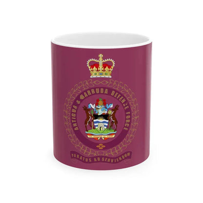 Flag of the Antigua and Barbuda Defence Force (Antigua and Barbuda) White Coffee Mug 11oz - Go Mug Yourself