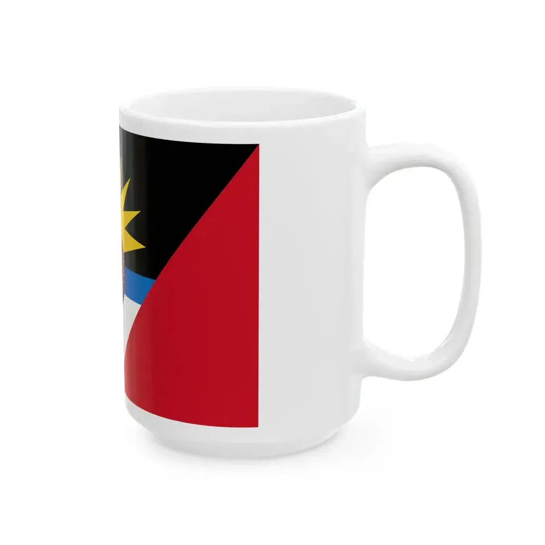 Flag of the Antigua and Barbuda Regiment (Antigua and Barbuda) White Coffee Mug - Go Mug Yourself