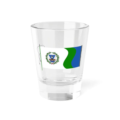 Flag of the Anykščiai District Municipality (Lithuania) Shot Glass 1.5oz 1.5oz - Go Mug Yourself
