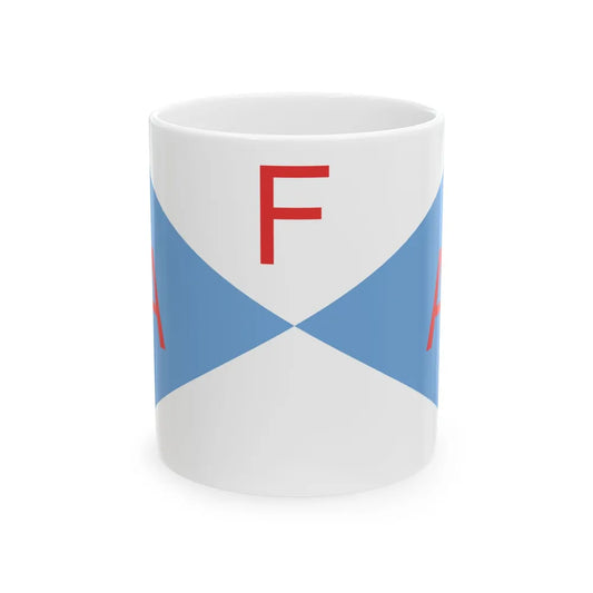 Flag of the Argentine Agrarian Federation AFA (Argentina) White Coffee Mug 11oz - Go Mug Yourself