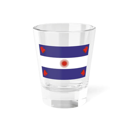 Flag of the Argentine Confederation (Argentina) Shot Glass 1.5oz 1.5oz - Go Mug Yourself