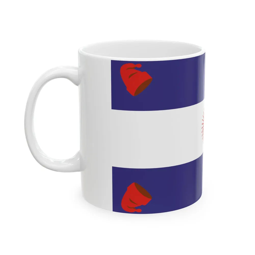 Flag of the Argentine Confederation (Argentina) White Coffee Mug - Go Mug Yourself