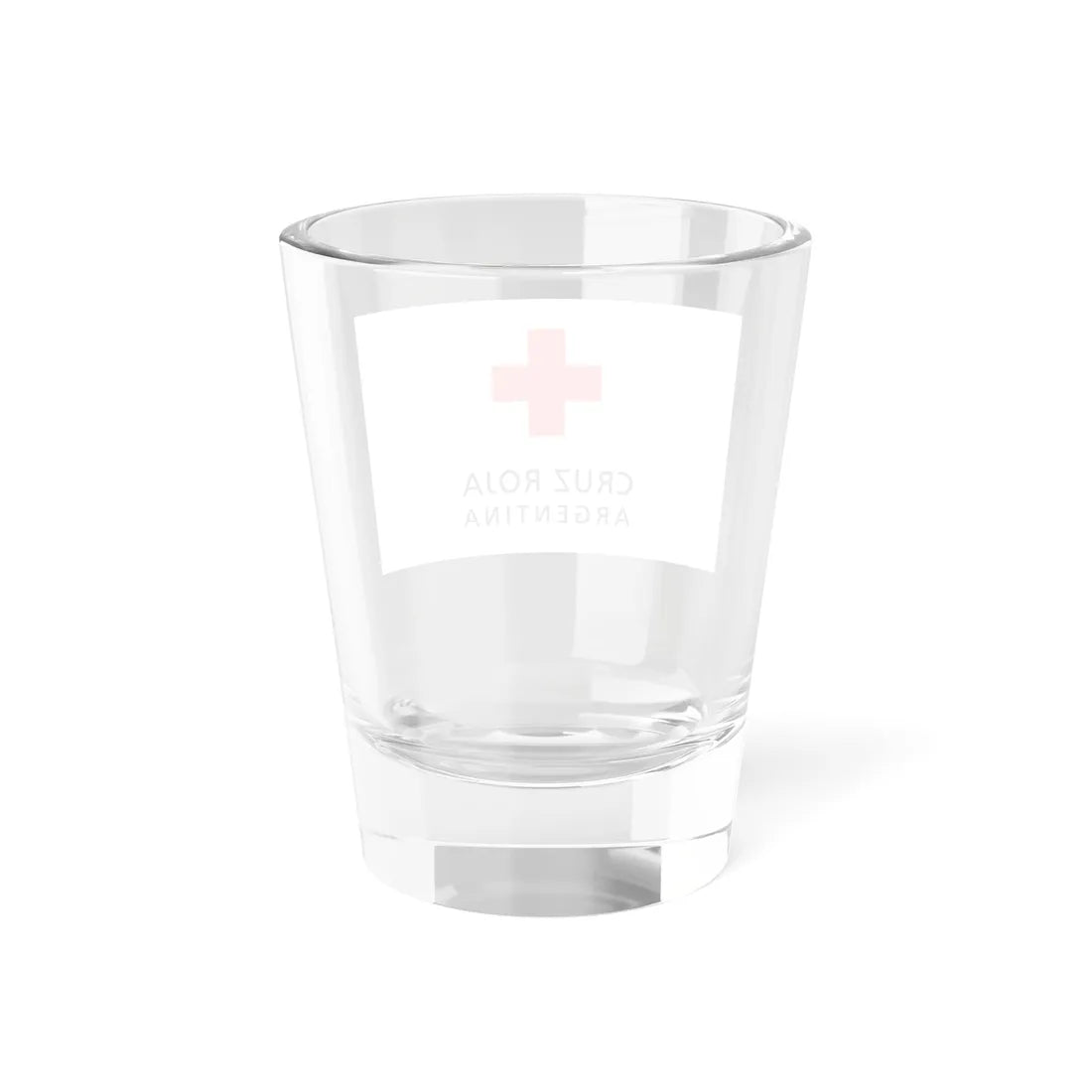 Flag of the Argentine Red Cross (Argentina) Shot Glass 1.5oz - Go Mug Yourself
