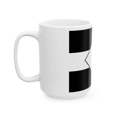 Flag of the Arima Lords of Kurume in Chikugo Province C (Japan) White Coffee Mug - Go Mug Yourself
