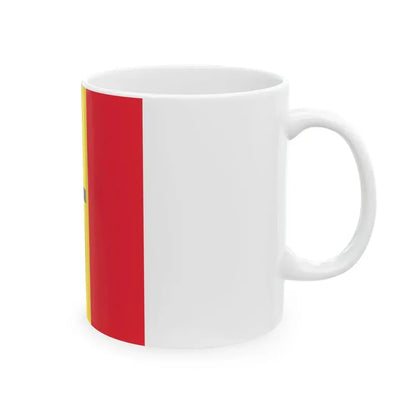 Flag of the Armed Forces Bishop of Belgium (Belgium) White Coffee Mug - Go Mug Yourself
