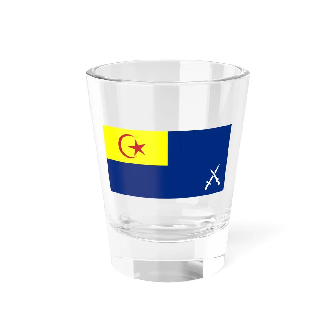 Flag of the Armed Forces of Johor (Malaysia) Shot Glass 1.5oz 1.5oz - Go Mug Yourself