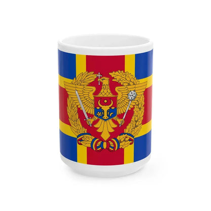 Flag of the Armed Forces of Moldova (Moldova) White Coffee Mug 15oz - Go Mug Yourself
